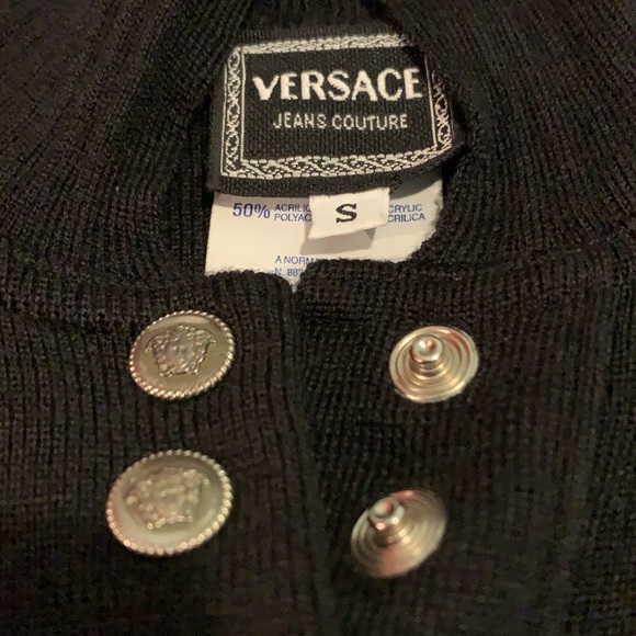 Versace Black Sweater Great Condition Small - Picture 3 of 5